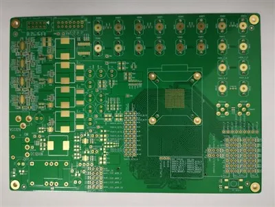 10 straturi PCB cu fundal și prin PAD